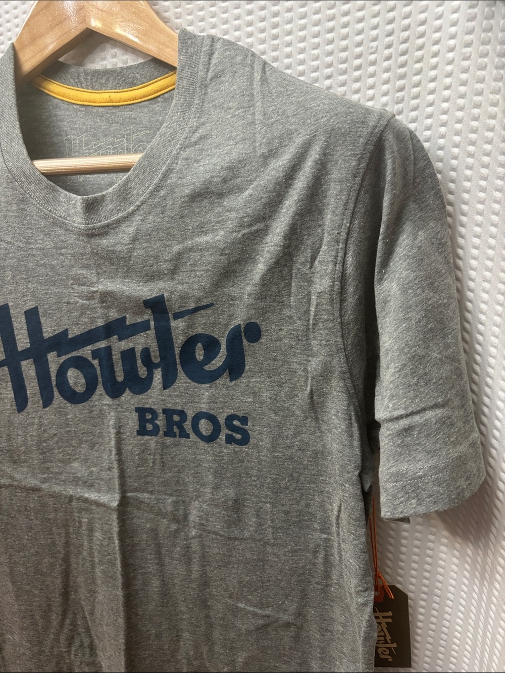 Howler Brothers Gray Tee with Navy Logo - Picture 5 of 8